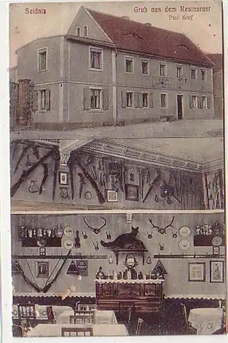 33022 Mehrbild Ak Gruß aus Seidnitz Restaurant 1916
