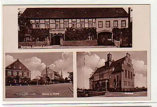 33012 Mehrbild-Ak Gröditz Gasthof usw. um 1920