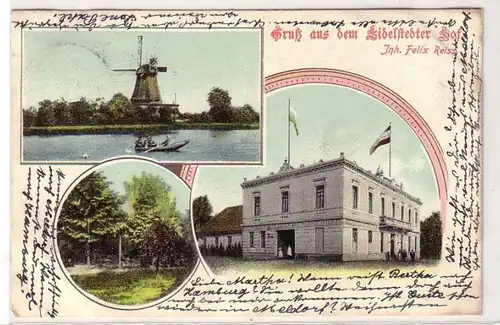 33008 Salutation multi-image Ak de la cour Eidelstedt Windmühle etc. 1900