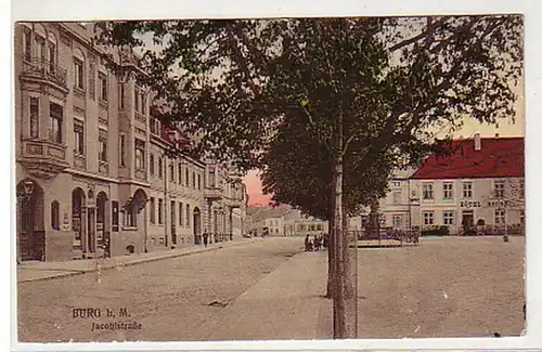 32997 Ak Burg près de Magdeburg Jacobistrasse 1914