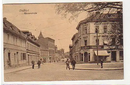 32989 Ak Staßfurt Fürstenstrasse Tabakladen 1919