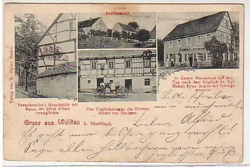 32970 Mehrbild Ak Gruß aus Wolkau bei Starrbach 1901