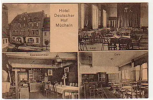 32963 Mehrbild Ak Mücheln Hotel Deutscher Hof um 1920