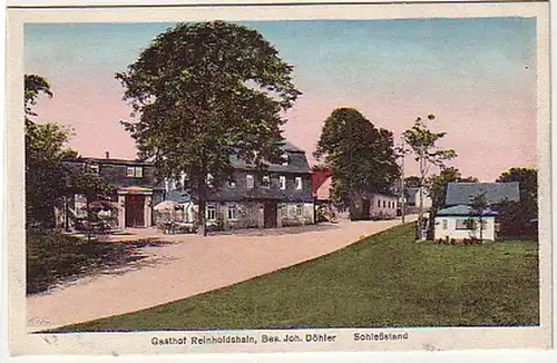 32961 Ak Gasthof Reinholdshain Schießstand um 1910