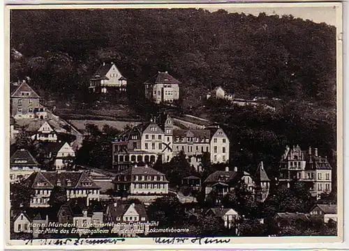 32938 Ak Hann. Münden Villasviertel am Cattenbühl 1934