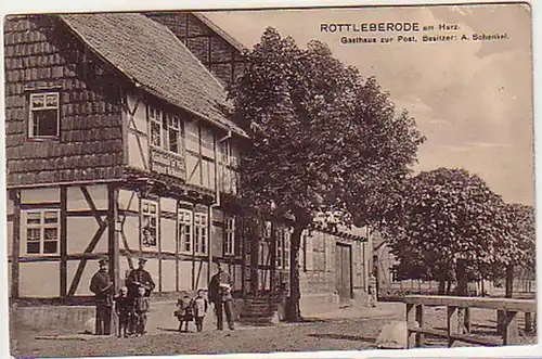 32936 Ak Rottleberode à l'auberge Harz au Post 1911