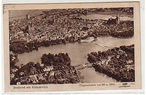 32899Ak Stralsund avec étang de genoux photographie aérienne 1921