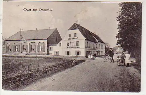 32883 Ak Gruß aus Störmthal Gasthof um 1910
