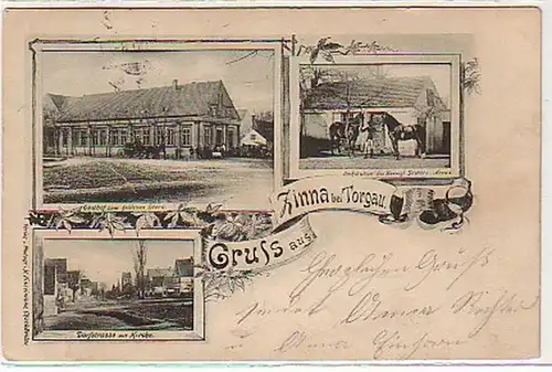 32862 Mehrbild Ak Gruß aus Zinna bei Torgau 1900