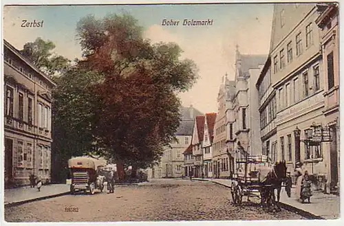 32854 Ak Zerbst Hoher Holzmarkt um 1910