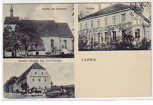 32841 Mehrbild Ak Jahna Schule Gasthof usw. um 1920