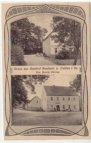 32820 Mehrbild Ak Gruß aus Gasthof Reudnitz bei Dahlen