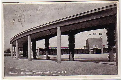 32799 Ak Breslau in Schlesien Stadion und Ehrenhof 1937
