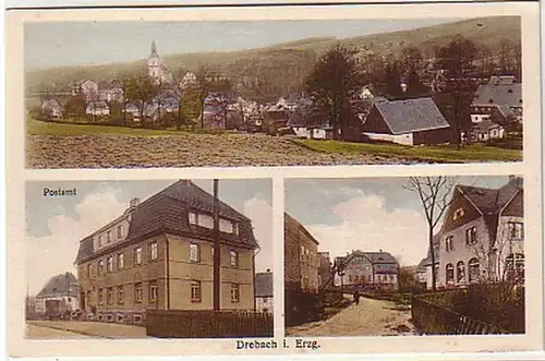 32781 Ak Drehbach im Erzgebirge Postamt um 1920