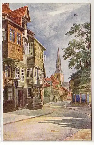 32772 Ak Alt Hildesheim Blick in den Brühl 1912