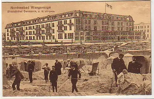 32770 Ak Wangeroog Strandhotel Germania um 1920