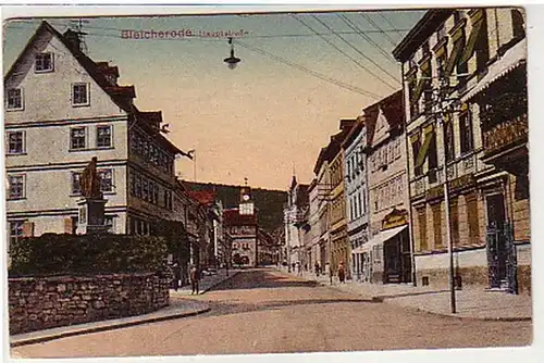 32763 Ak Bleicherode route principale avec magasins 1930