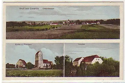 32762 Mehrbild Ak Gruß aus Cavertitz Schule usw. um 1910