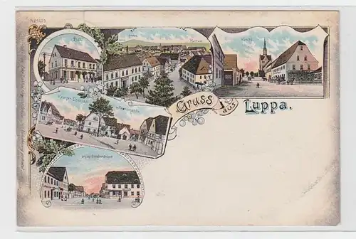 32761 Ak Lithographie Gruss de Luppa 1903