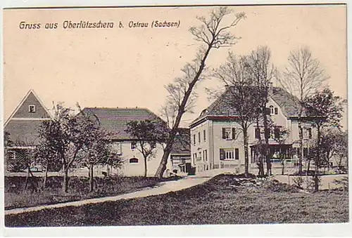 32703 Ak Gruß aus Oberlützschera bei Ostrau um 1910