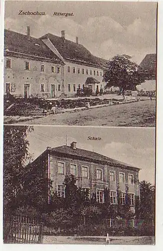 32701 Multi-image Ak Zschochau Chevaliergut et école 1925