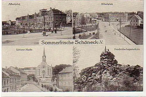 32670 Mehrbild-Ak Sommerfrische Schöneck i.V. um 1910