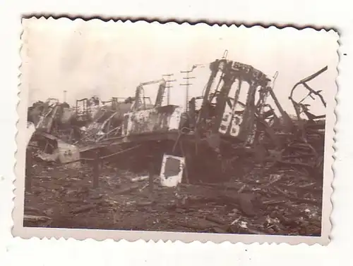 32669 Original Foto Bahnhof Volltreffer zerstörte Eisenbahn 2. Weltkrieg 1941