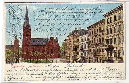 32657 Ak Spandau Hafenplatz 1906