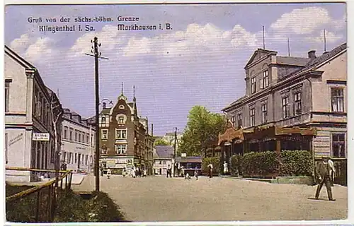 32643 Ak Klingenthal in Sa. Markhausen in Böhmen 1915