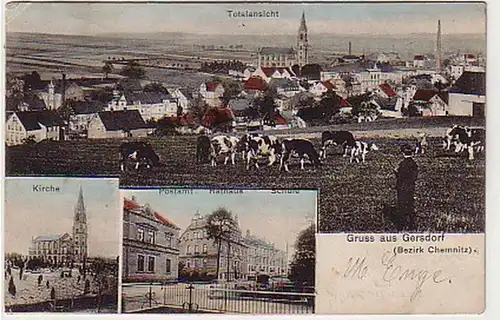 32642 Mehrbild Ak Gruß aus Gersdorf bei Chemnitz 1908