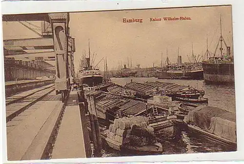 32636 Ak Hamburg Kaiser Wilhelm Hafen um 1930