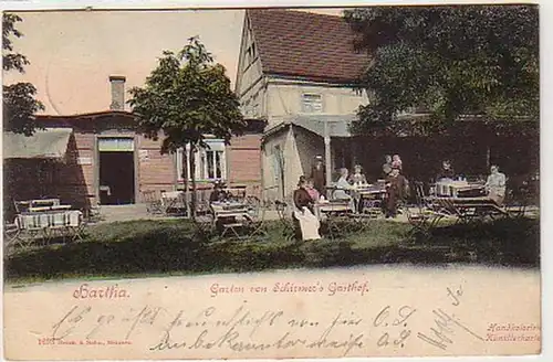 32588 Ak Hartha Garten von Schirmer's Gasthof 1902