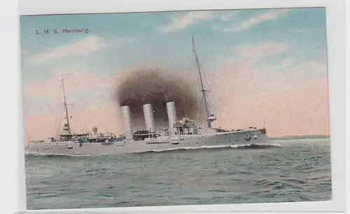32532 Ak navire de guerre allemand S.M.S. Hambourg vers 1910