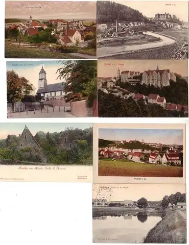 32513/7 Ak Nossen in Sachsen Schloß usw. um 1910