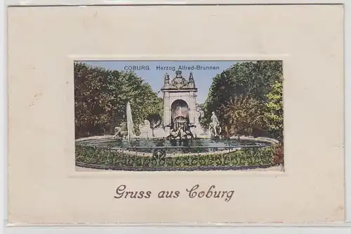 32508 Ak Salutation de Coburg duc Alfred Brunnen 1918