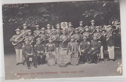 32497 Ak Eisleben Bläserchor vom Verein Turnerbund gegr. 1910