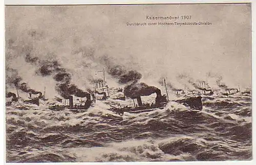 32483 Ak Manœuvres Kaiser de la flotte de haute mer 1907
