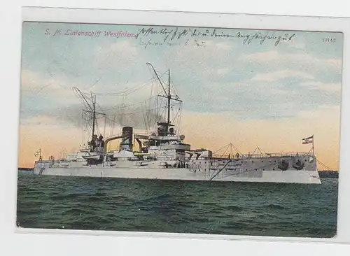 32446 Ak S.M. Linienschiff Westfalen 1910