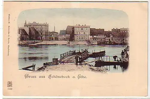 32423 Ak Gruss aus Schönebeck an der Elbe um 1910