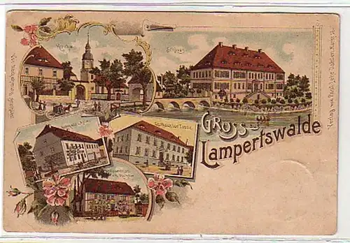 32392 Ak Lithographie Gruss aus Lampertswalde um 1900