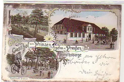 32384 Ak Lithographie Gruss aus Heyrothsberge 1898