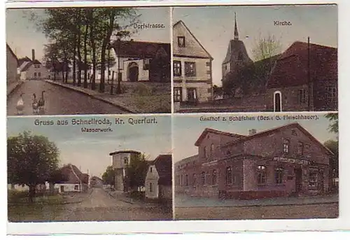 32363 Salutation multi-images Ak en roda rapide Kr. Querfurt 1917