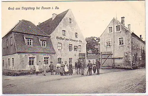 32351 Ak Salutation de Voigtsberg près de Nossen in Sa. 1920