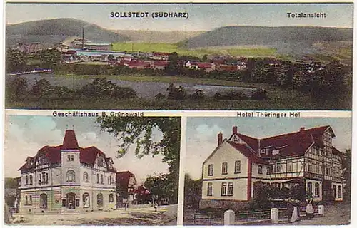 32348 Mehrbild Ak Sollstedt Südharz Hotel usw. 1931