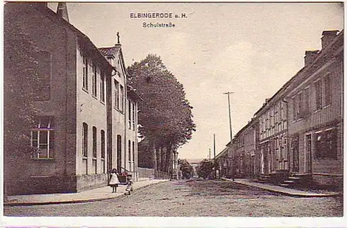 32343 Ak Elbingerode sur la route scolaire Harz vers 1910