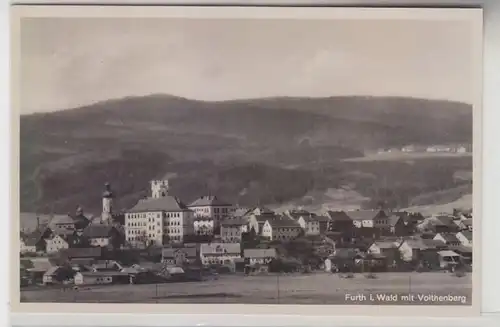 32332 Photo Ak Furth i. Forêt avec Voithenberg vers 1940