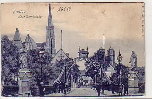 32329 Ak Bresalu neue Dombrücke um 1910