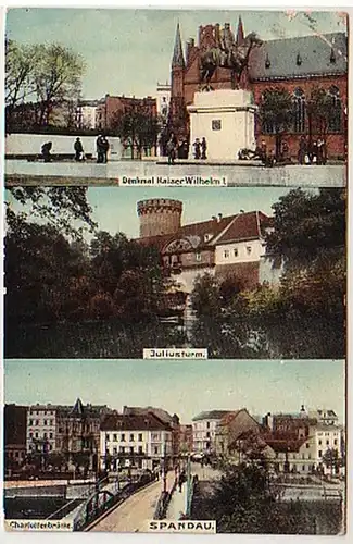 32313 Mehrbild Ak Spandau Denkmal usw. 1913