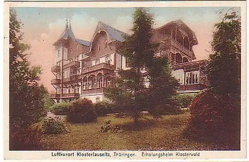 32276 Ak Klosterlausnitz Erholungsheim Klosterwald 1929