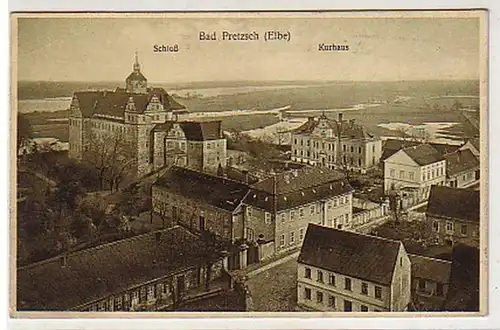 32274 Ak Bad Pretzsch (Elbe) Schloß Kurhaus 1927